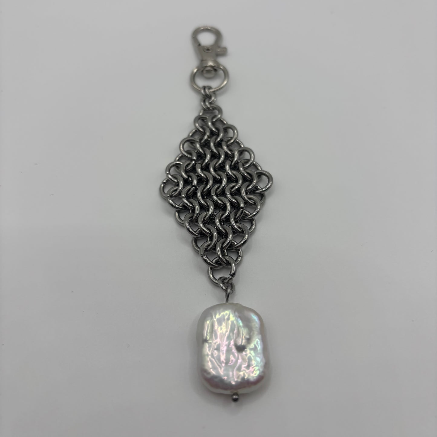 WIDOWED - chainmail keychain
