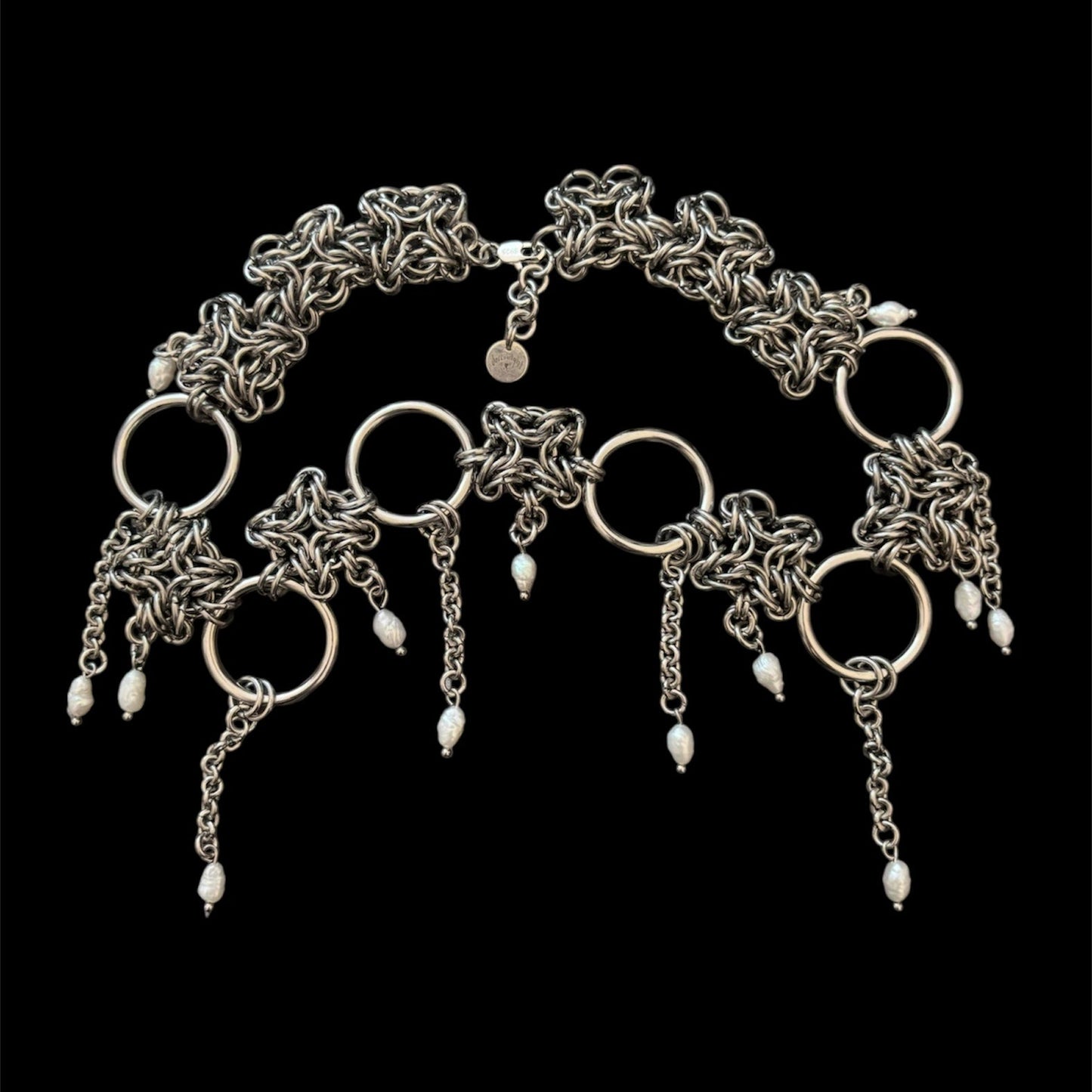 TEARDROPS - chainmail necklace