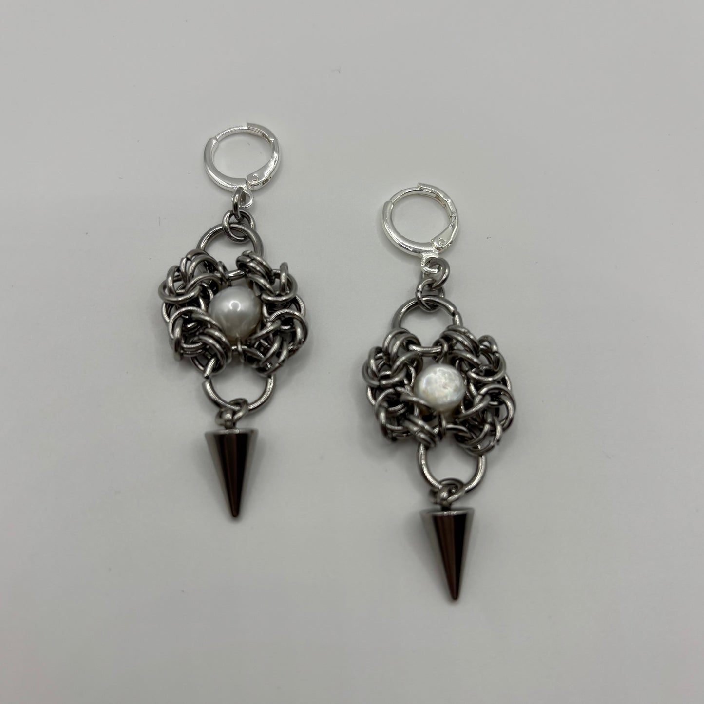 LUNA - chainmail earrings