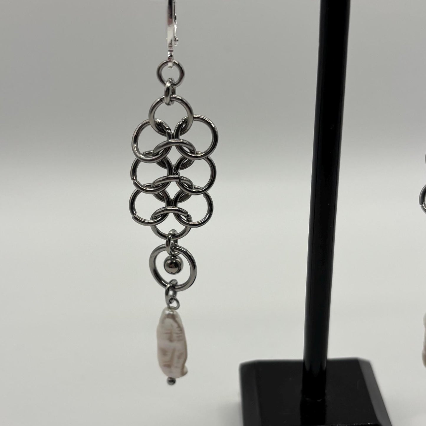 STILLNESS - chainmail earrings