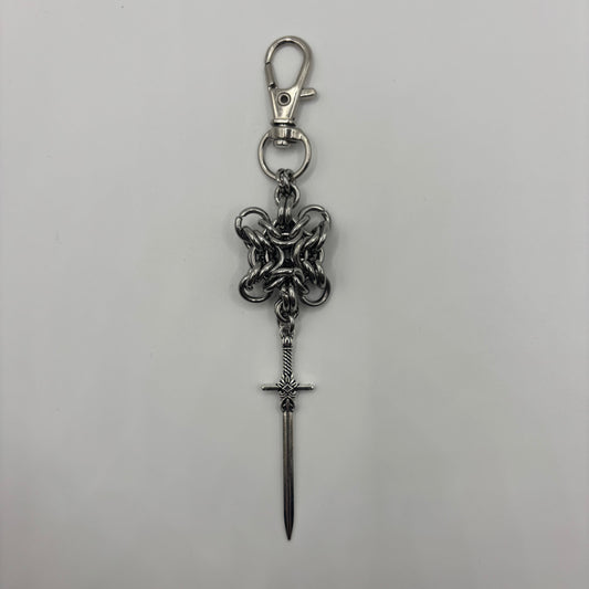 BY THE BLADE - chainmail keychain