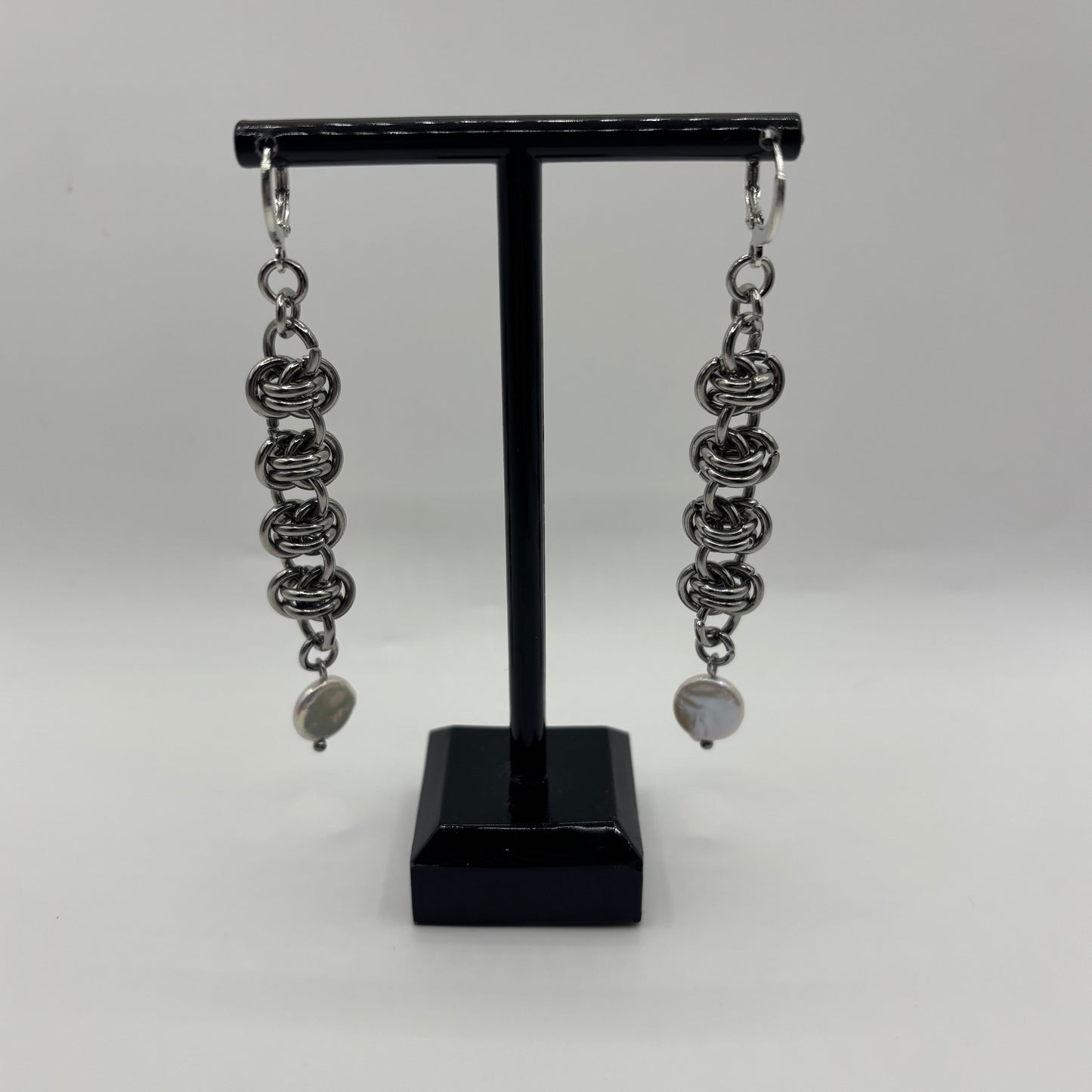 TWISTED - chainmail earrings