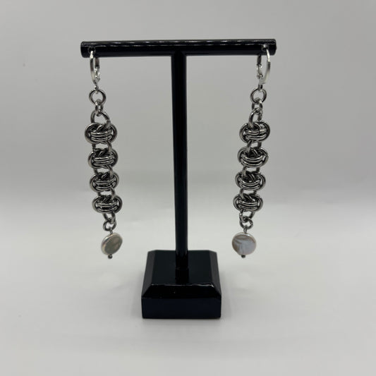 TWISTED - chainmail earrings