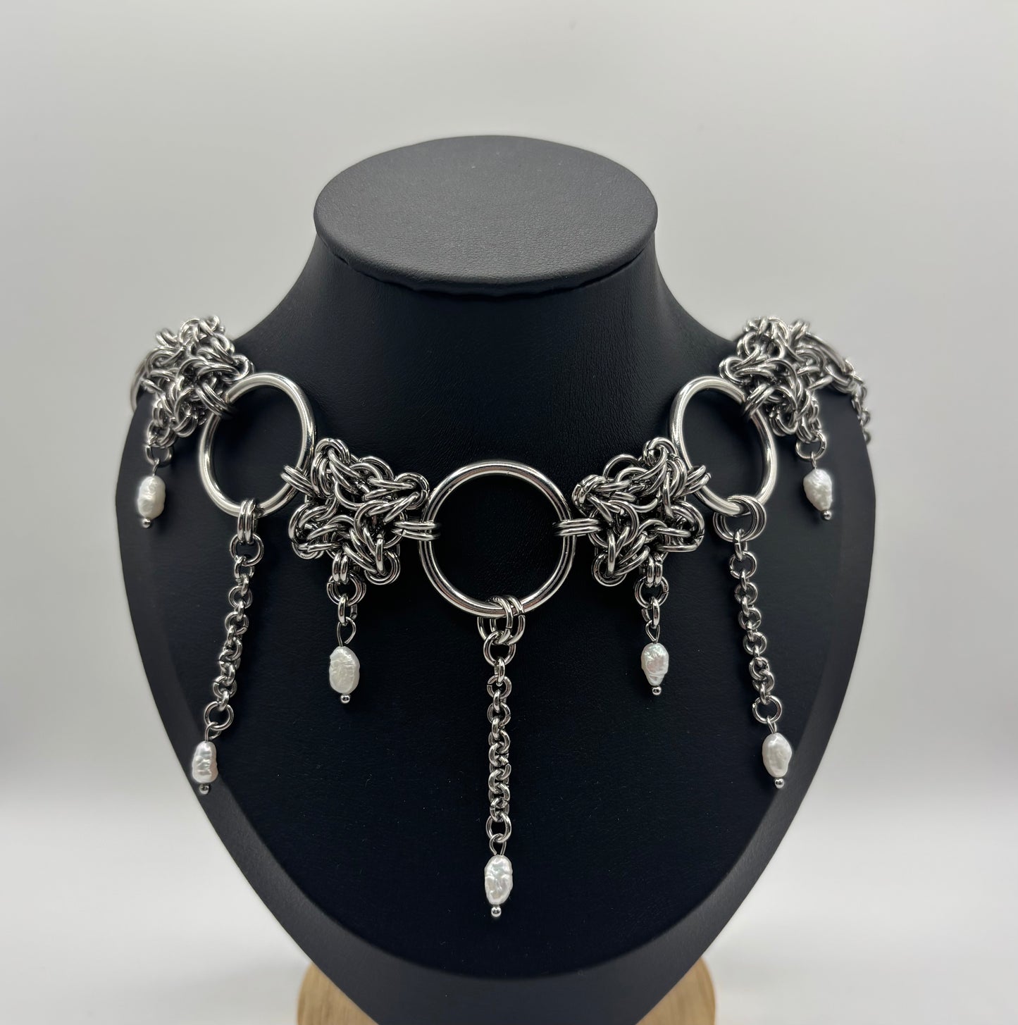 TEARDROPS - chainmail necklace