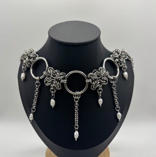 TEARDROPS - chainmail necklace