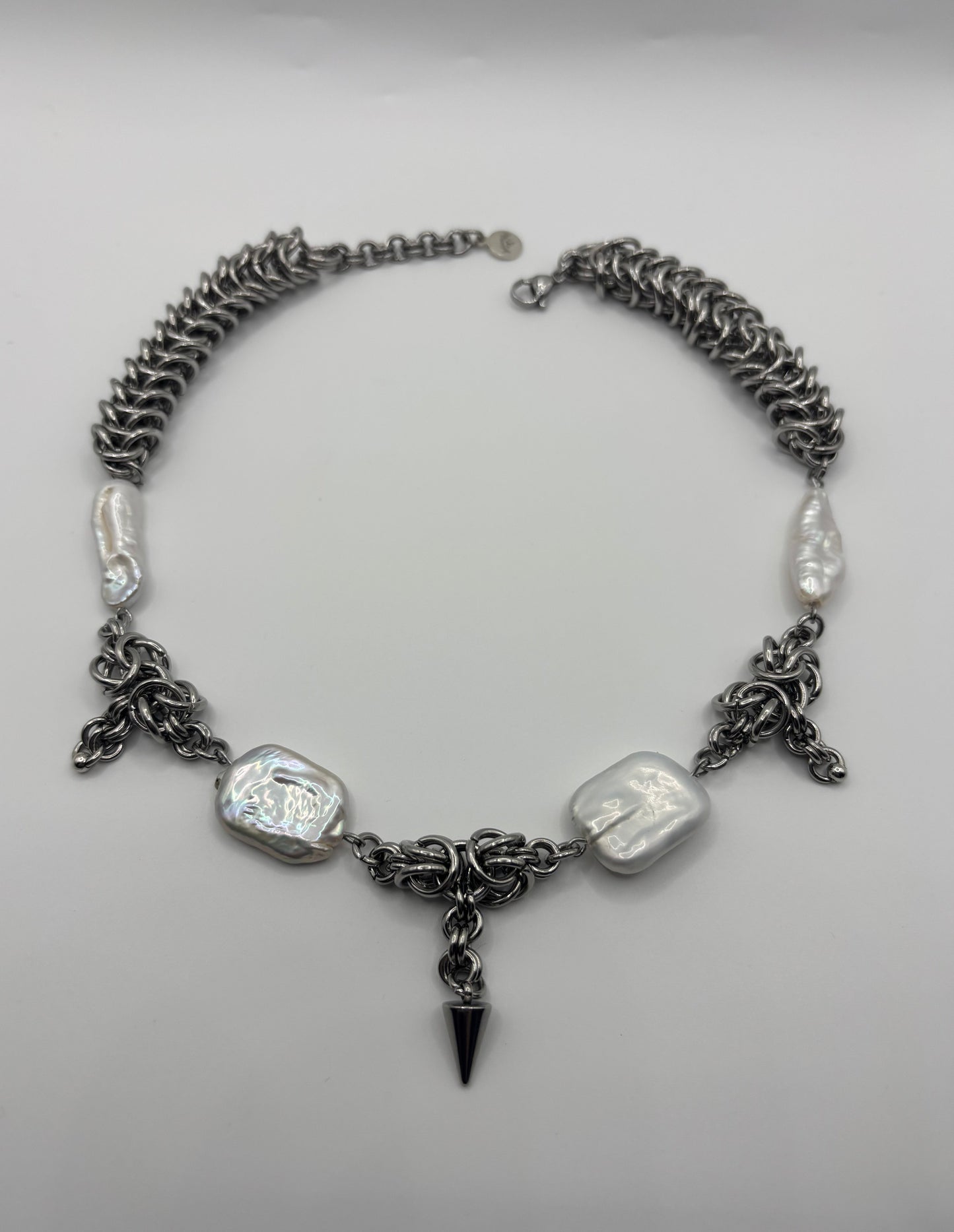 FRACTURED - chainmail necklace