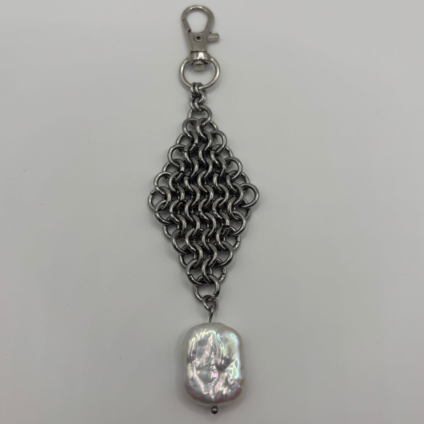 WIDOWED - chainmail keychain