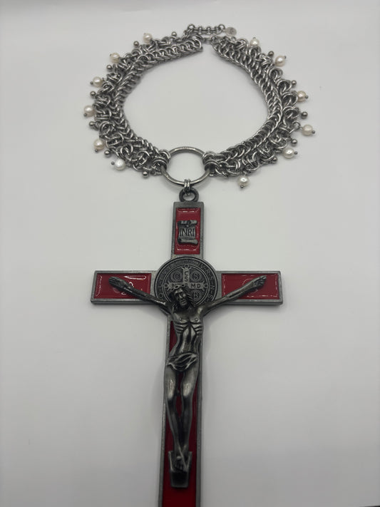BLOOD PACT - chainmail necklace