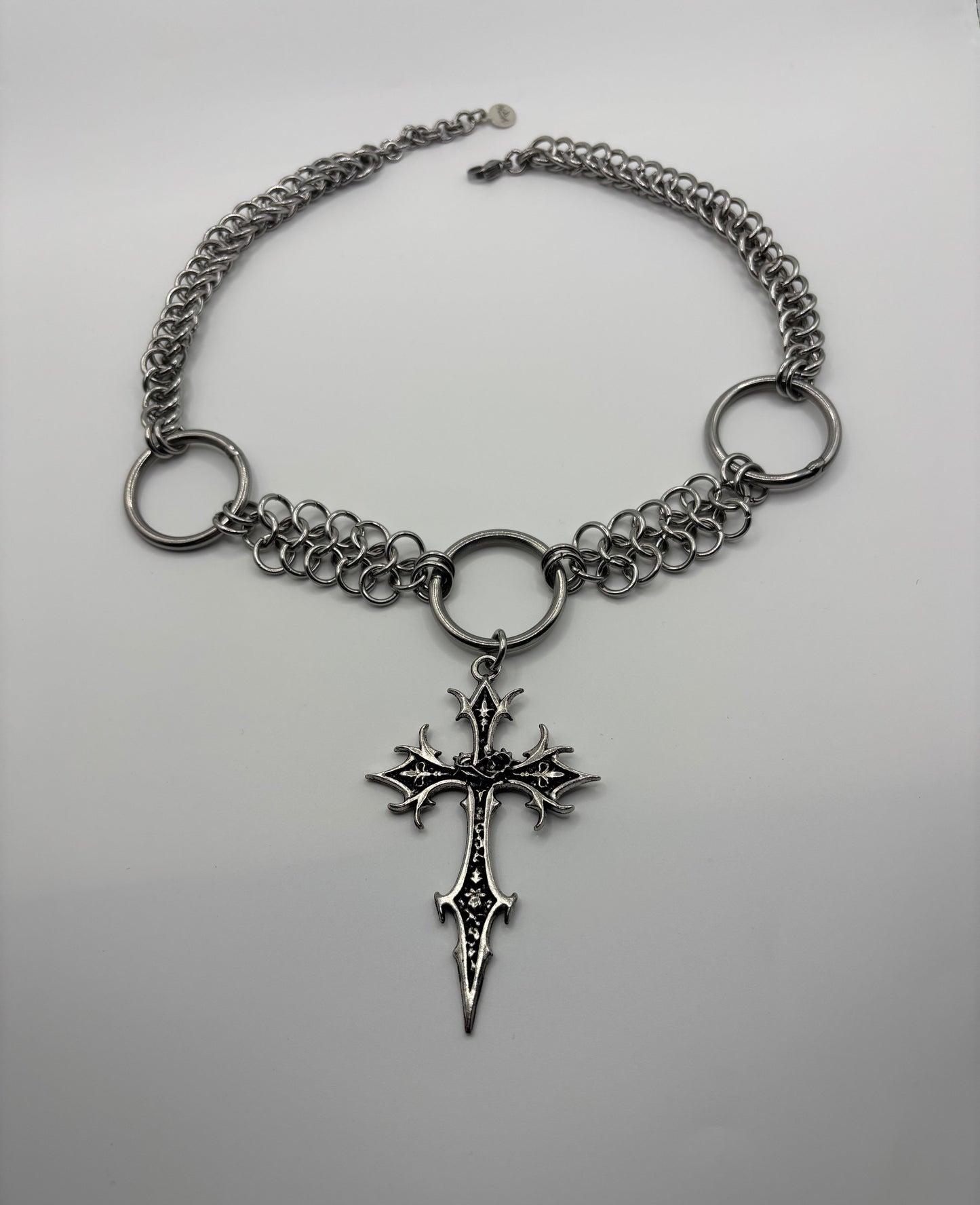 WITCH’S BLADE - chainmail necklace