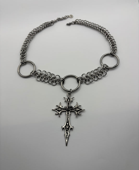 WITCH’S BLADE - chainmail necklace