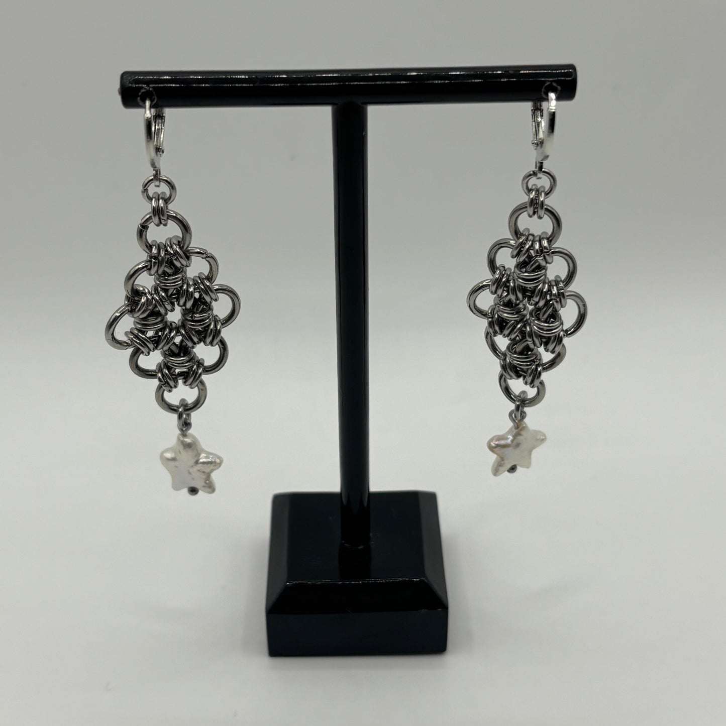 STAR-CROSSED - chainmail earrings