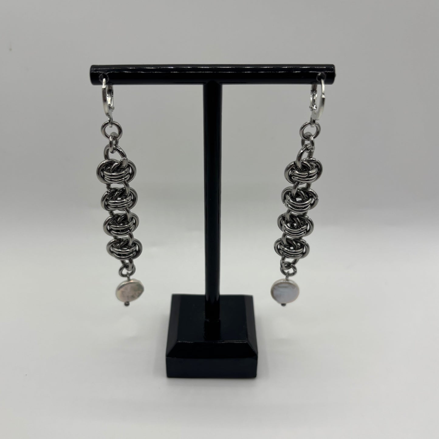 TWISTED - chainmail earrings