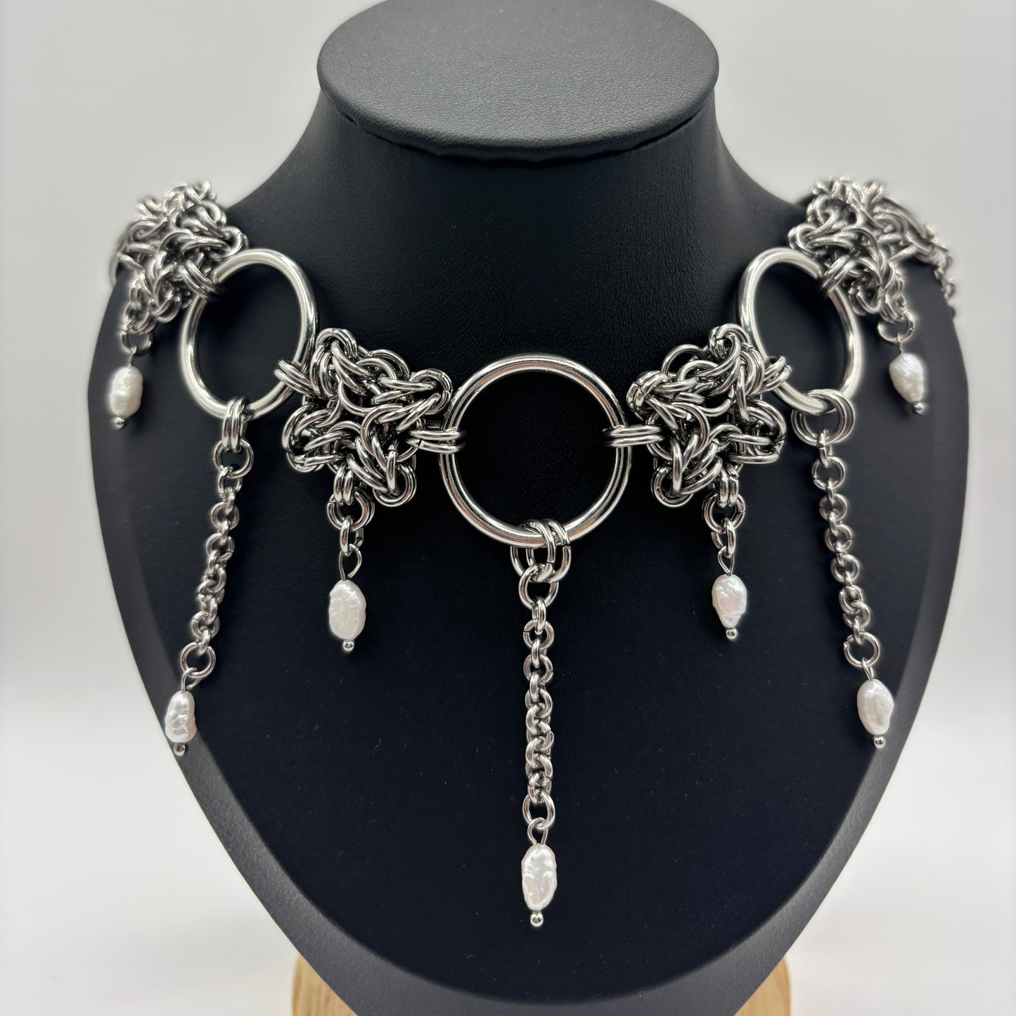 TEARDROPS - chainmail necklace