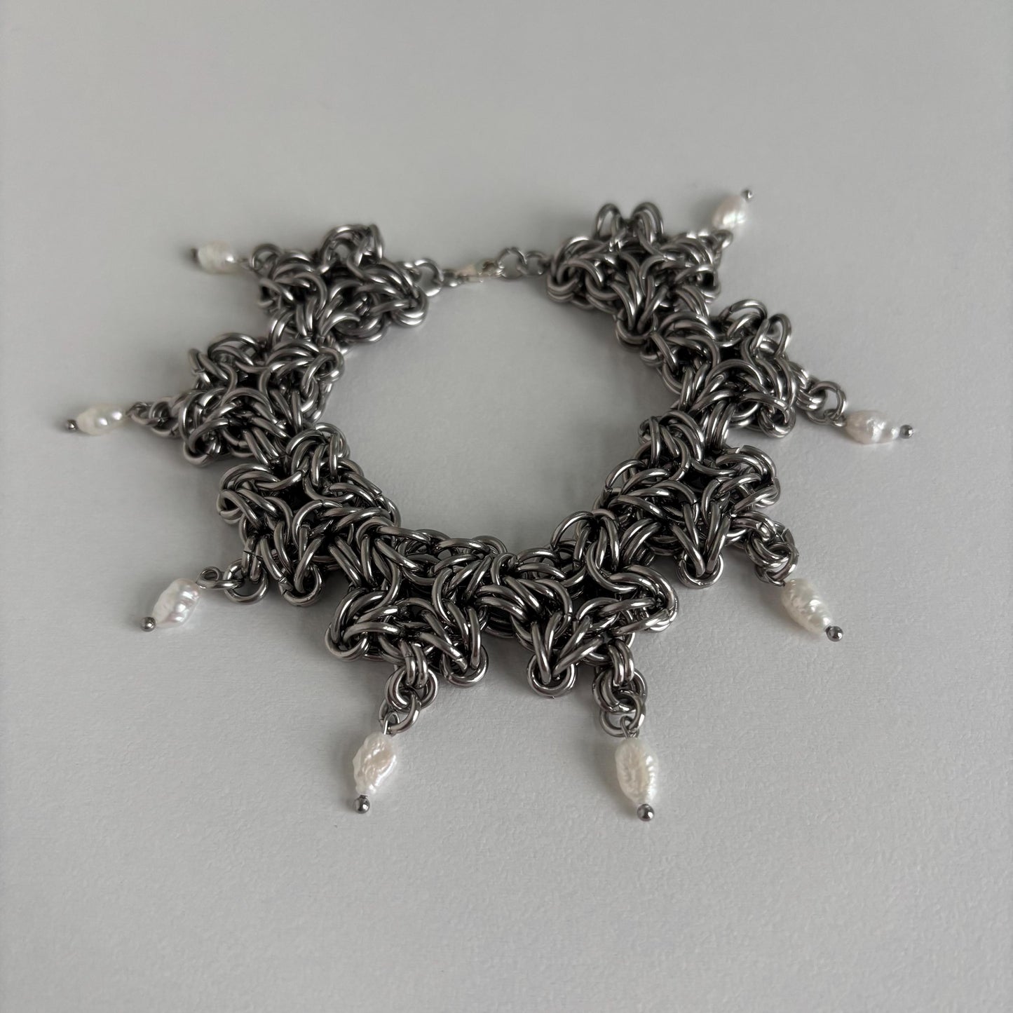 SNOWDROPS - chainmail bracelet