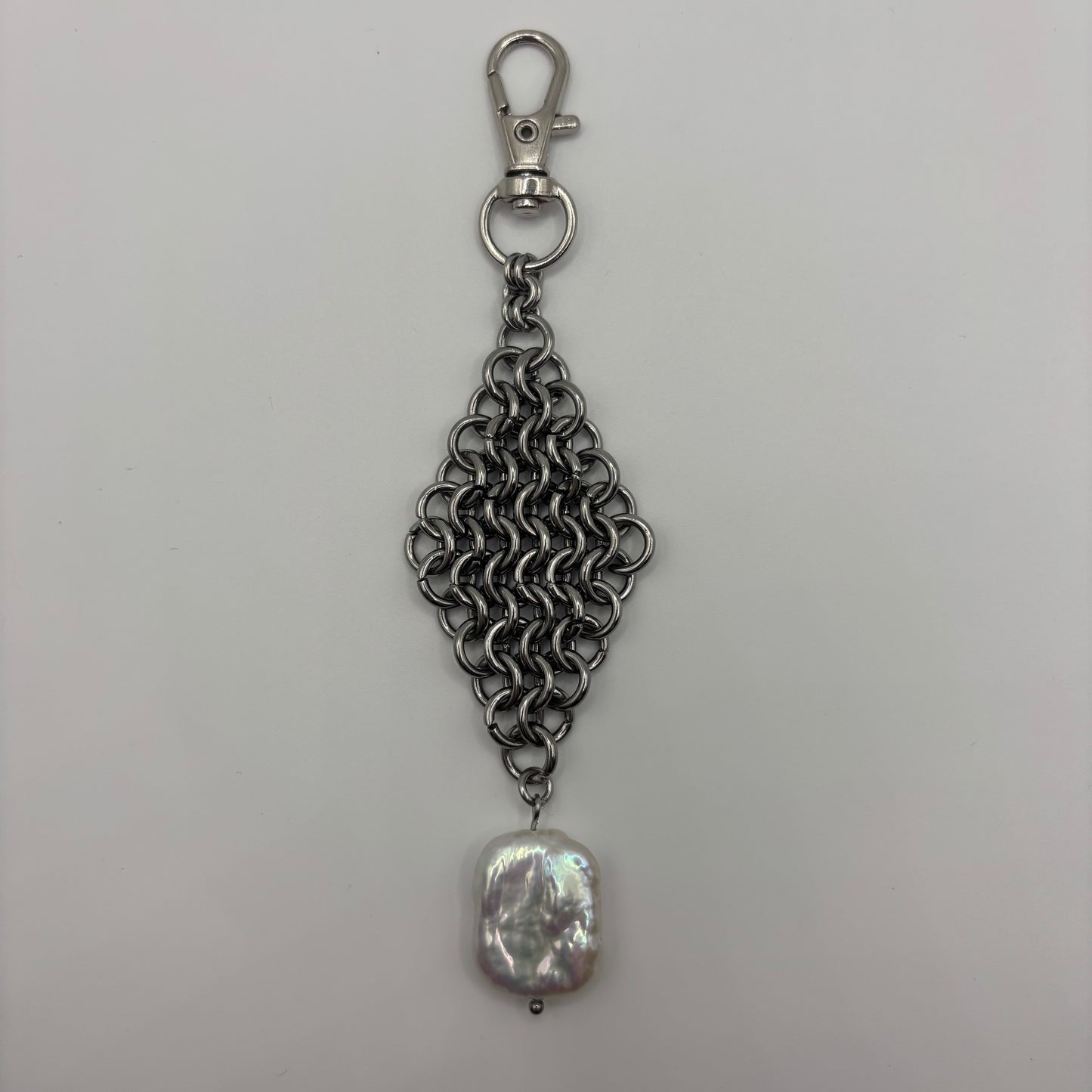 WIDOWED - chainmail keychain