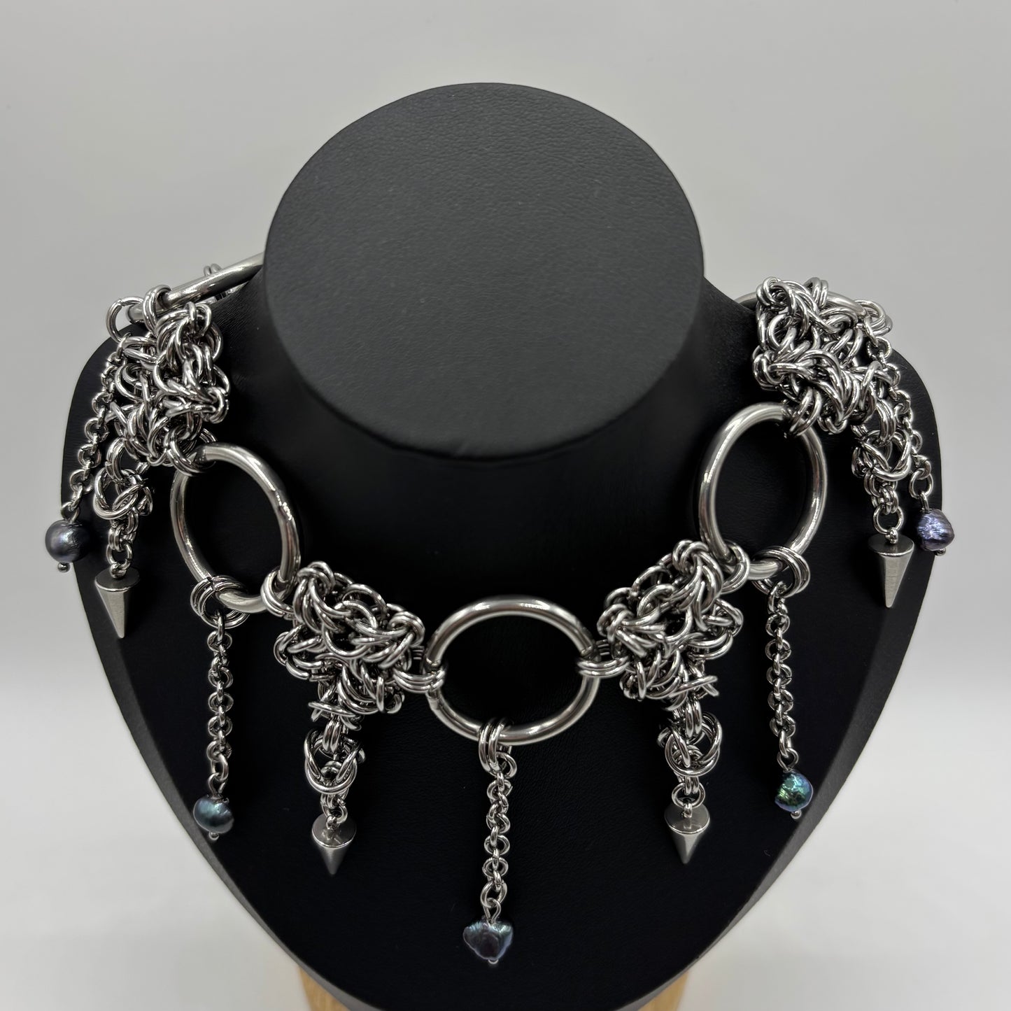 MIDNIGHT SUN - chainmail necklace