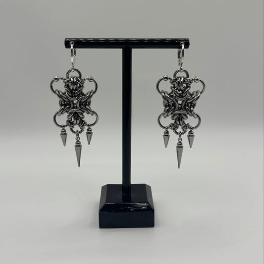 XENO - chainmail earrings