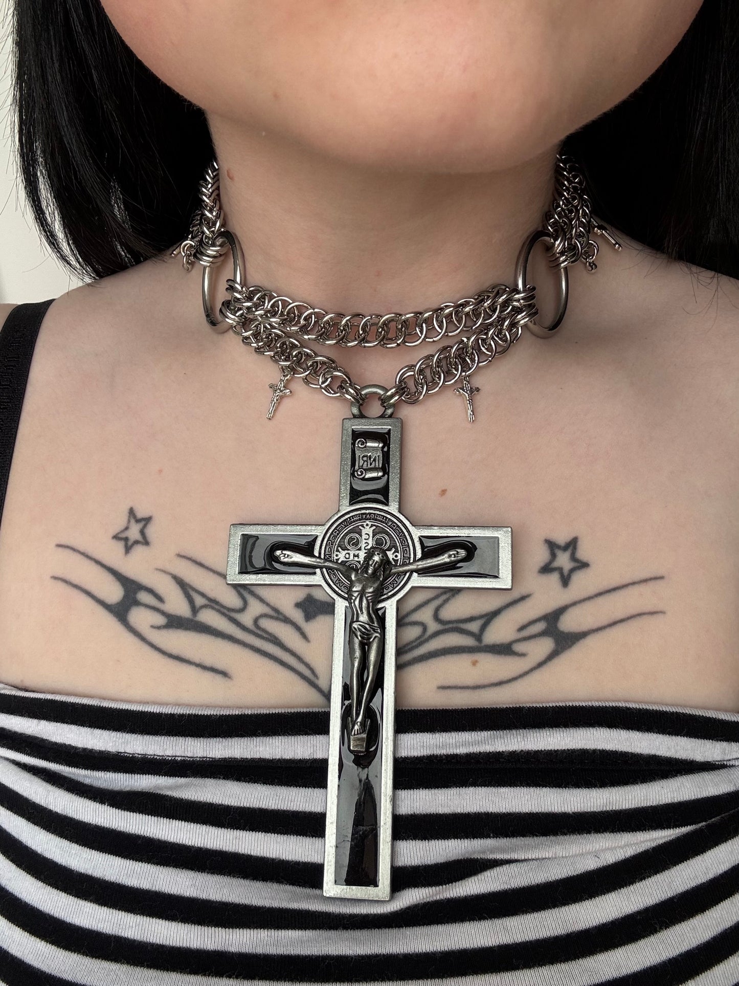 BLASPHEMY - chainmail necklace