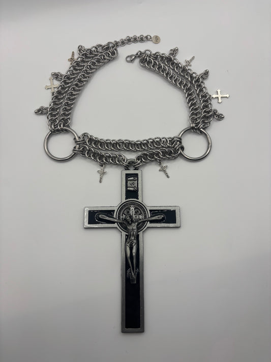 BLASPHEMY - chainmail necklace