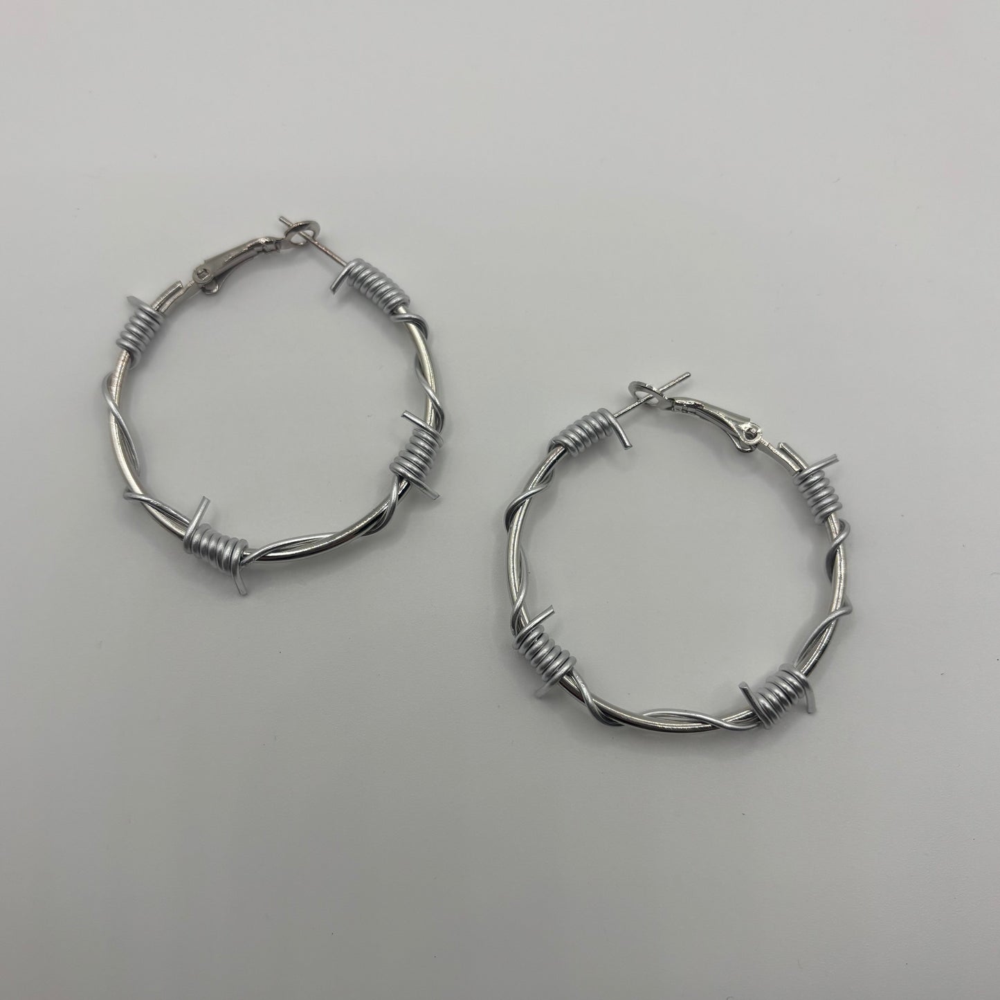 BARBED WIRE HOOPS - small
