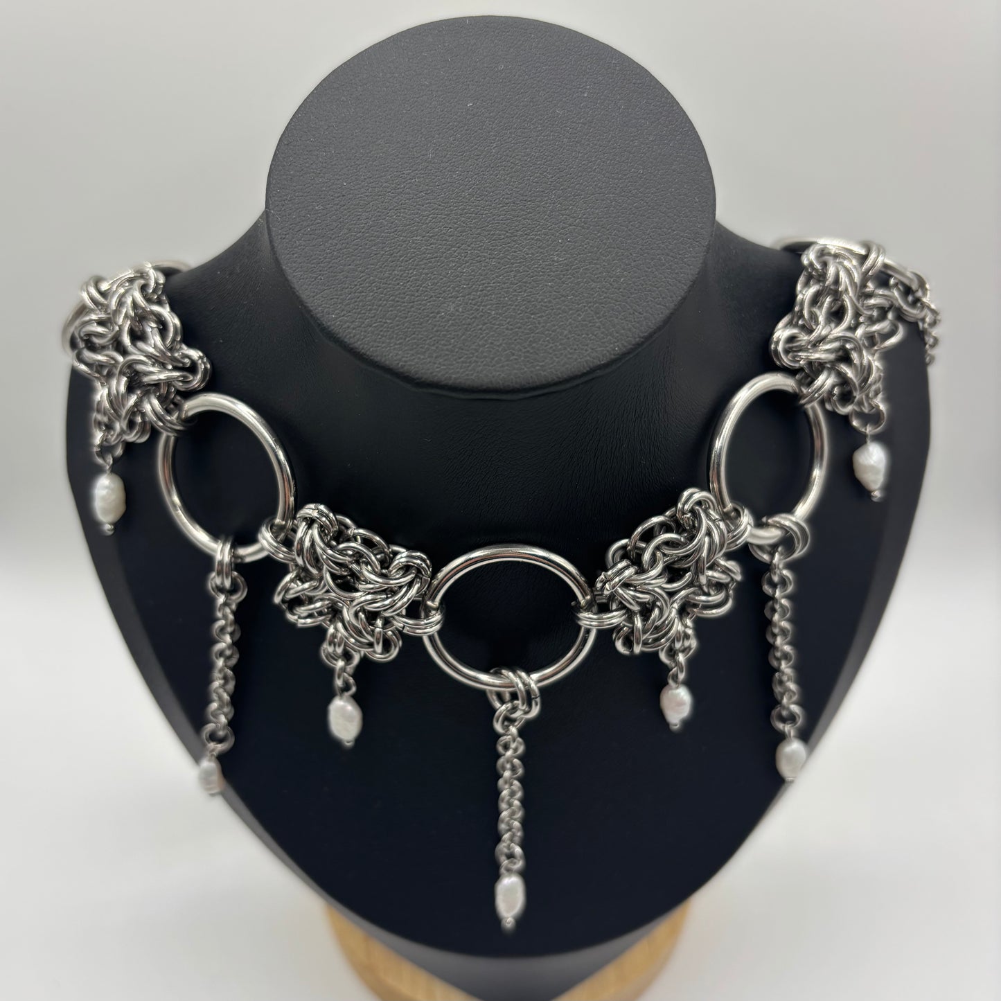 TEARDROPS - chainmail necklace