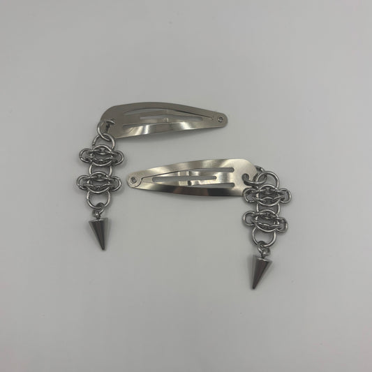 VERTEBRAE - chainmail hair clips