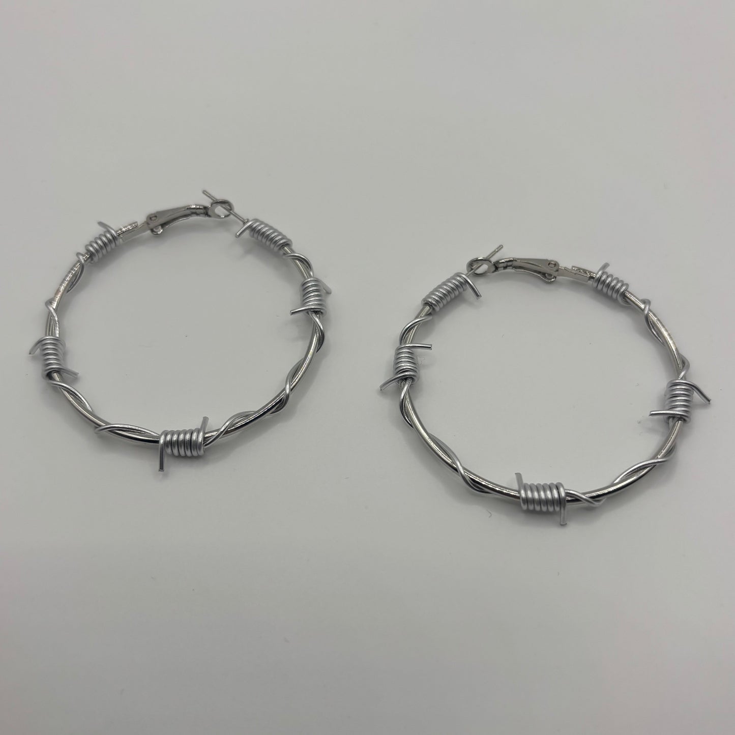 BARBED WIRE HOOPS - medium