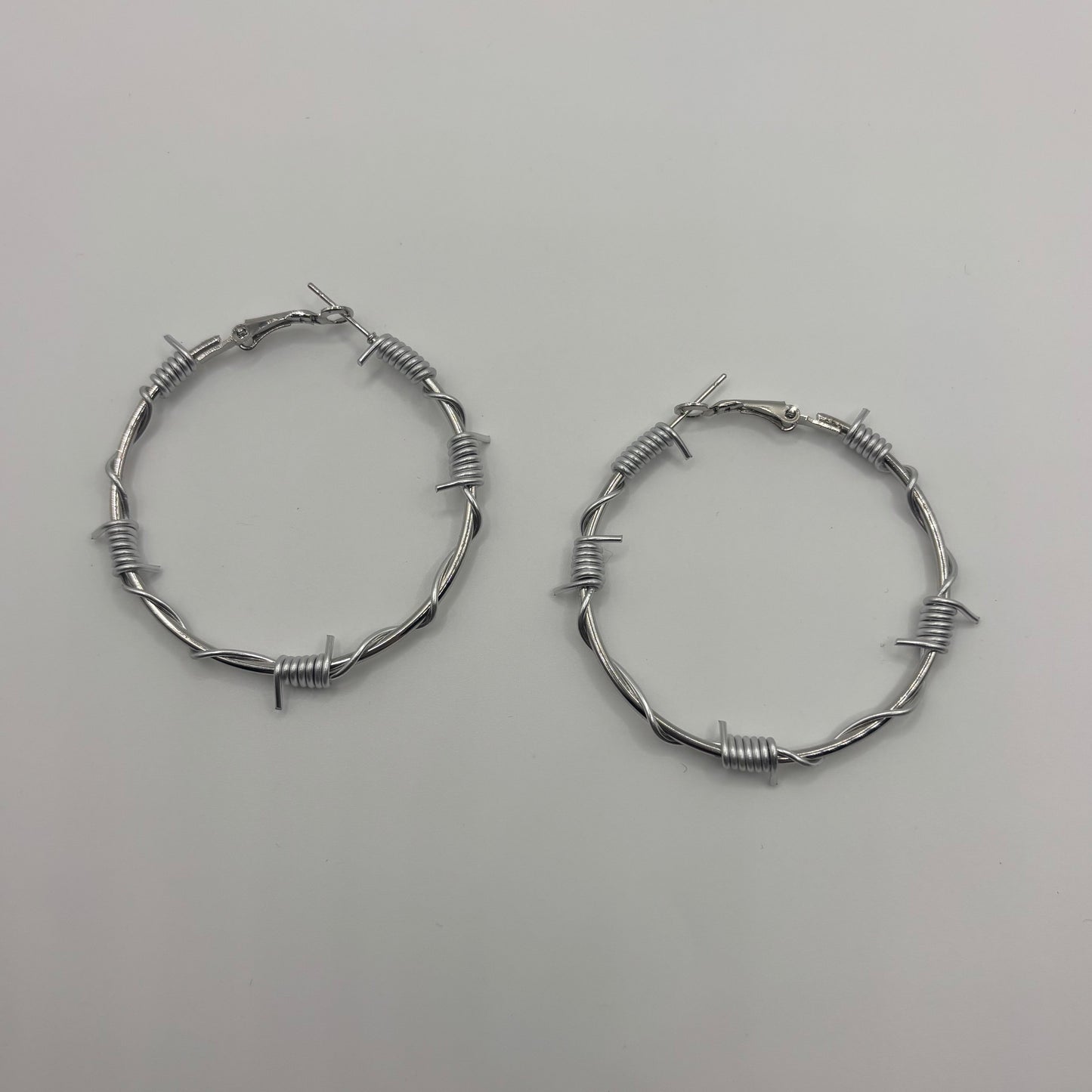 BARBED WIRE HOOPS - medium