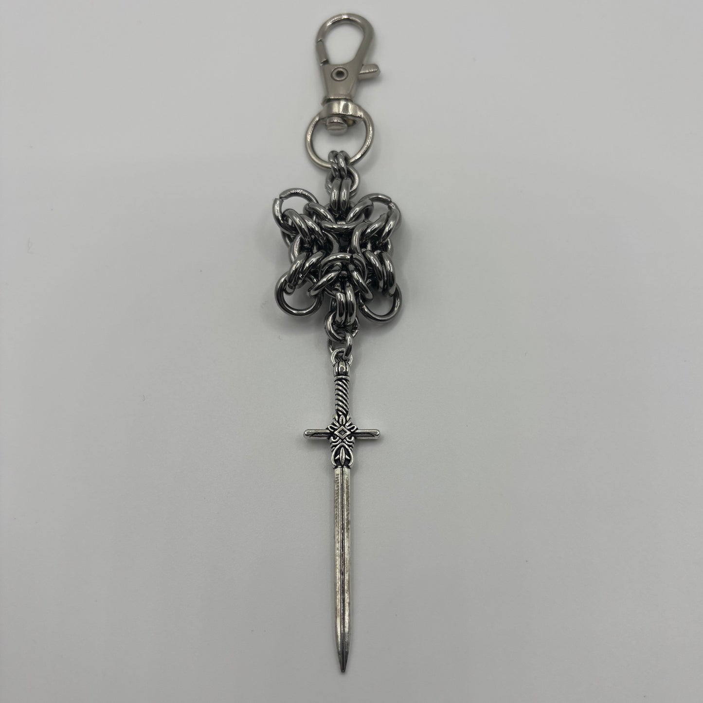 BY THE BLADE - chainmail keychain