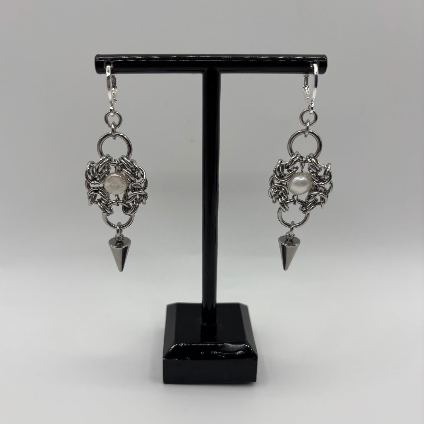 LUNA - chainmail earrings