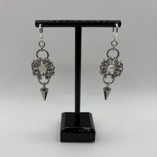 LUNA - chainmail earrings