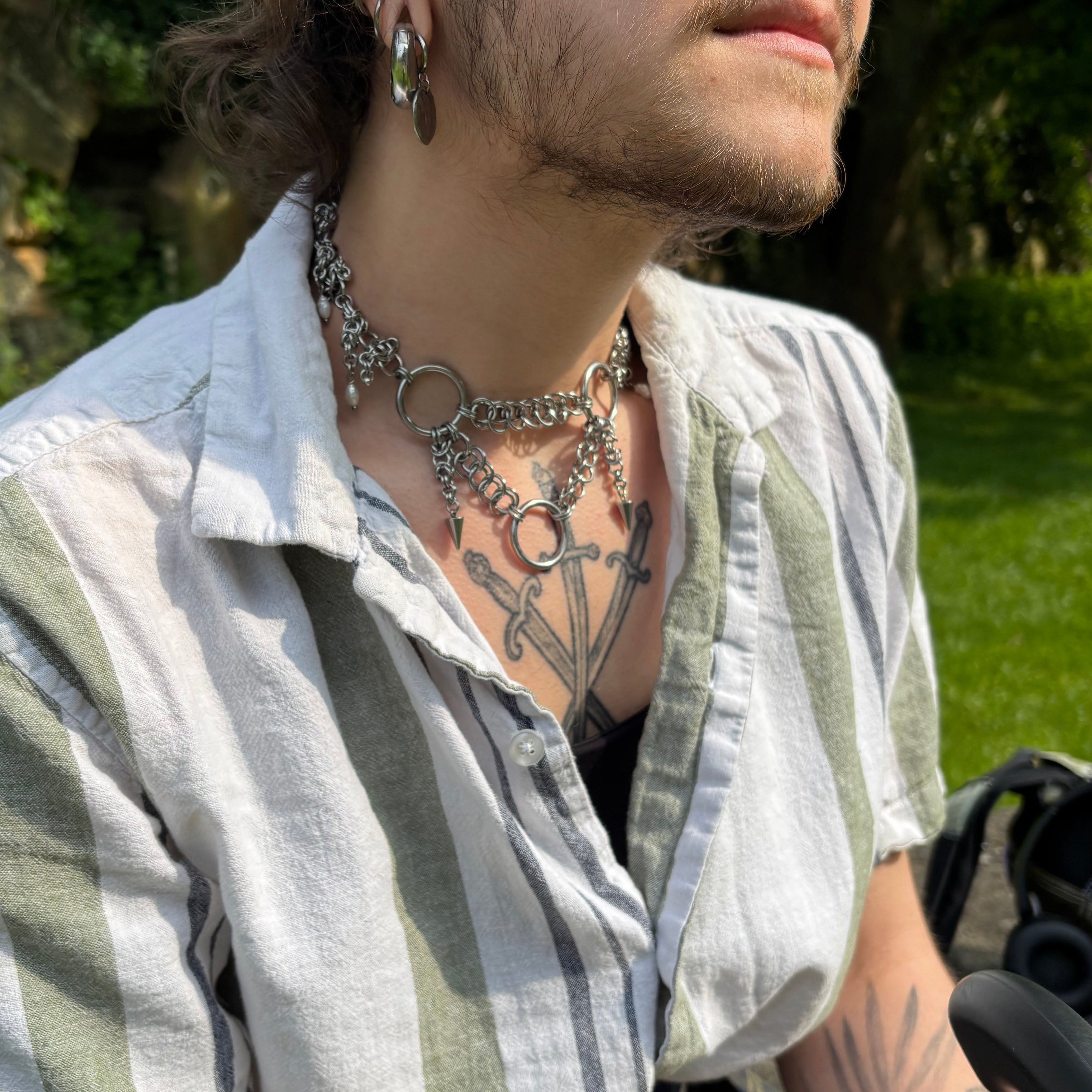A custom necklace being worn by the wonderful @mineralogistz