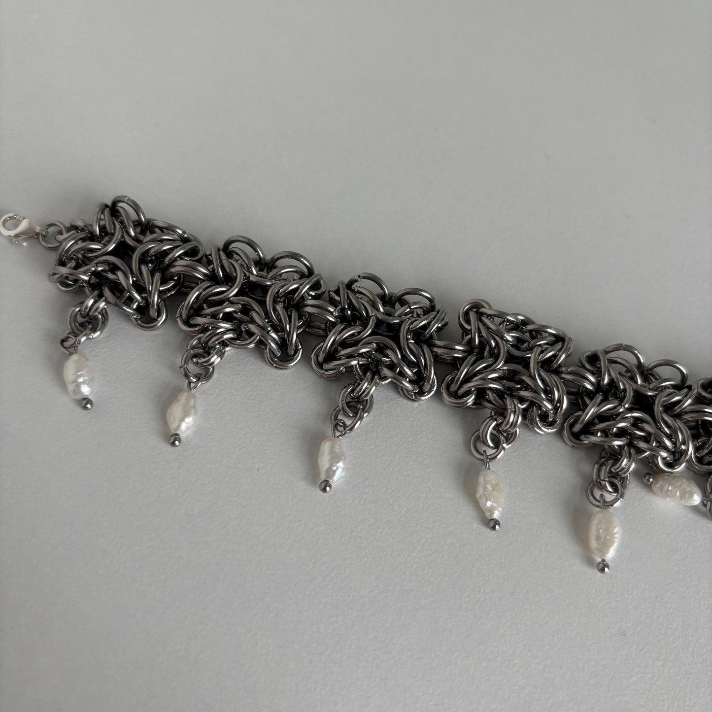 SNOWDROPS - chainmail bracelet