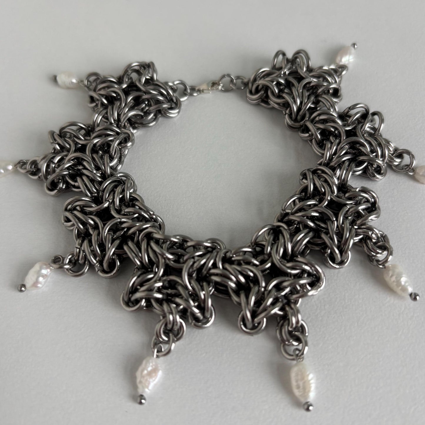 SNOWDROPS - chainmail bracelet